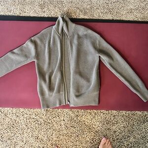 Athleta Taupe Ribbed Sweater